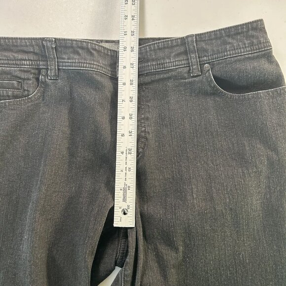 Additions by Chicos Jeans Womens Size L 2 Black Cropped Denim Stretch Casual - Picture 11 of 13
